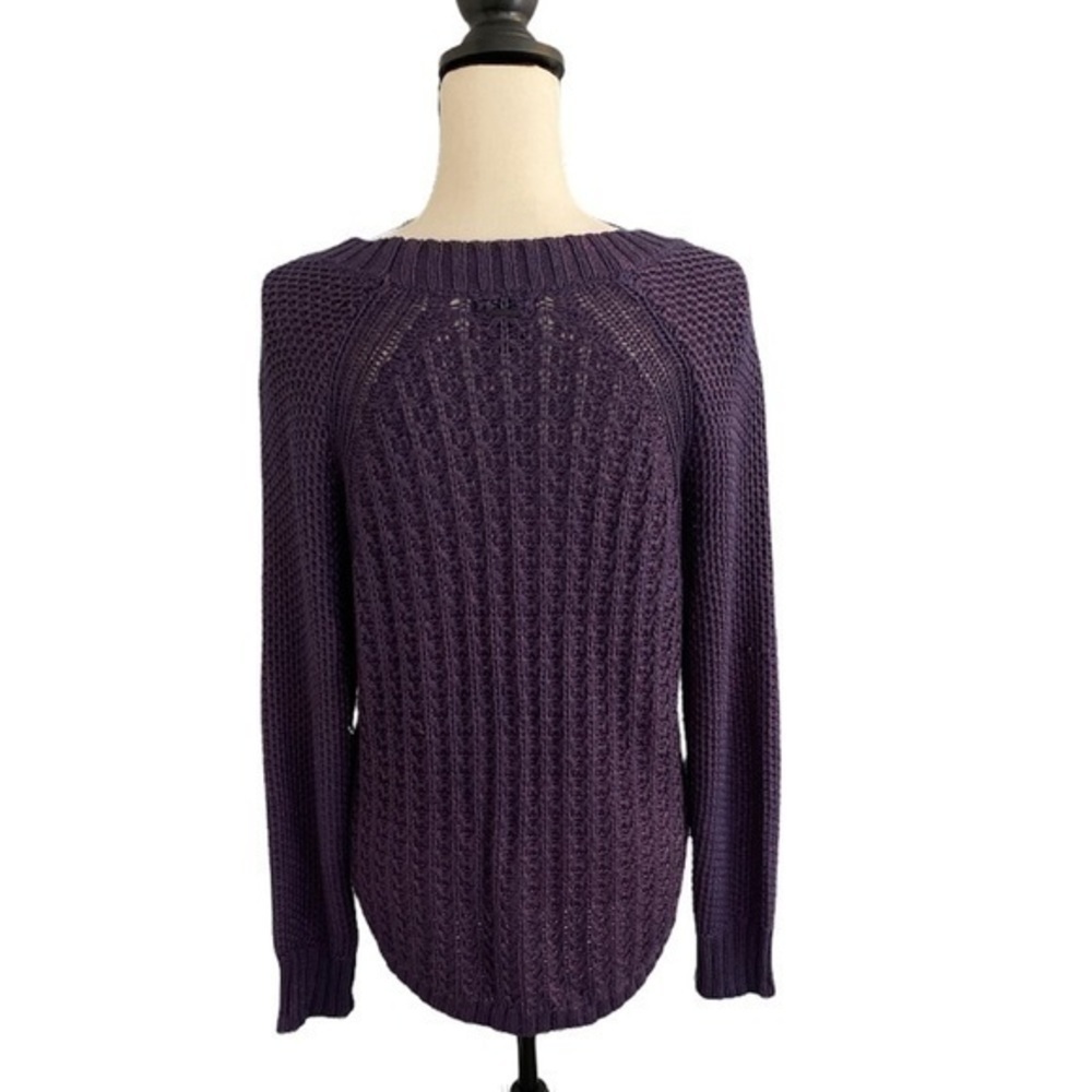 Calvin Klein Purple/Pink Cable Knit Sweater Size Large - Picture 2 of 7